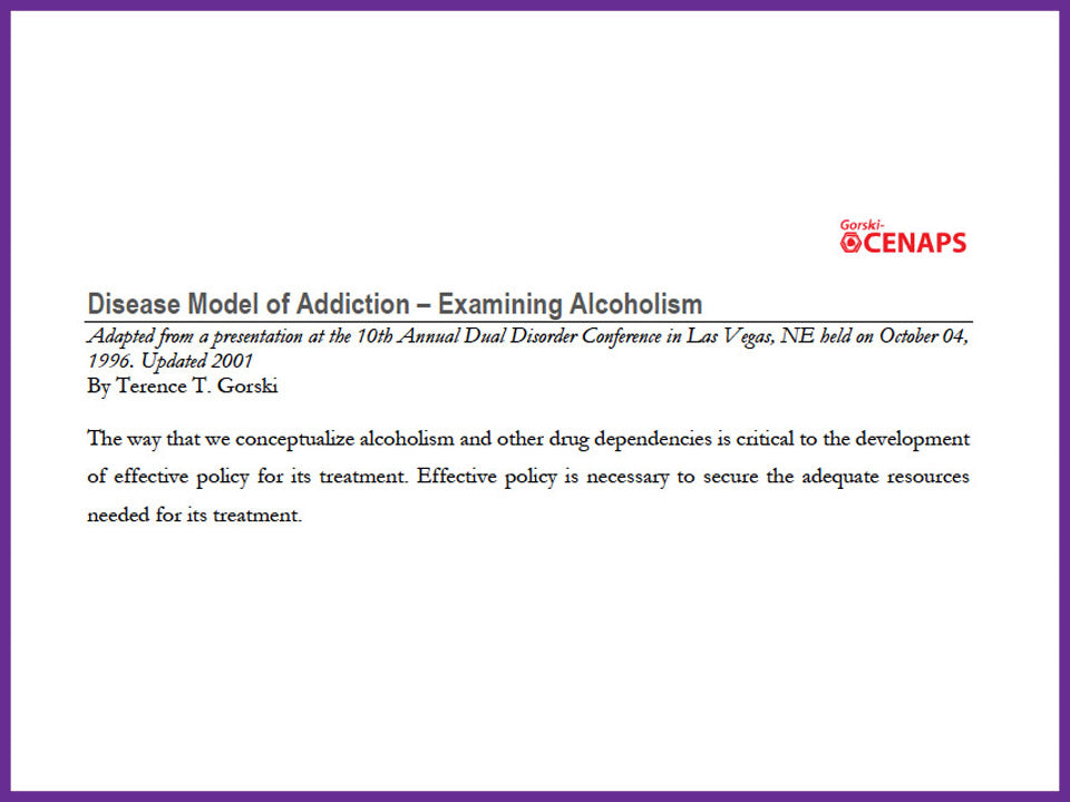 Disease Model of Addiction – Examining Alcoholism