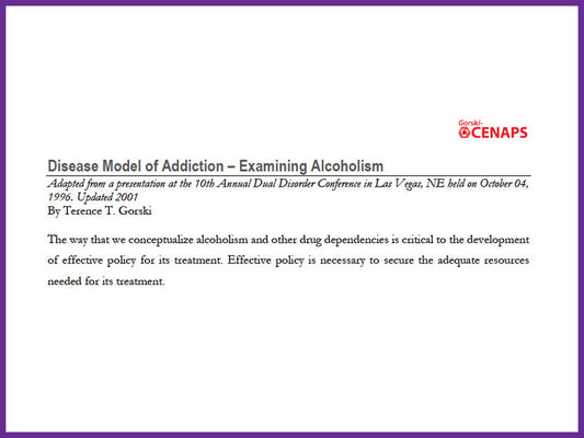 Disease Model of Addiction – Examining Alcoholism