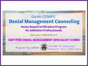 Denial Management Counseling Home-Based Certification Program -  REGISTRATION