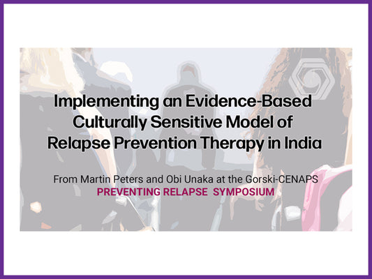 mp4 - Implementing an Evidence-Based Culturally Sensitive Model of Relapse Prevention Therapy in India