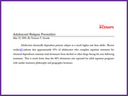 Adolescent Relapse Prevention