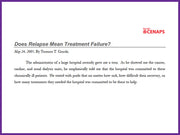 Does Relapse Mean Treatment Failure?