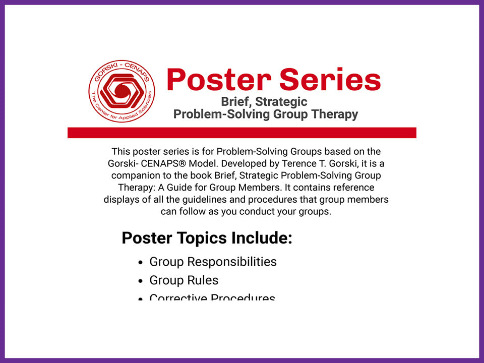 Poster Series - Brief, Strategic Problem-Solving Group Therapy
