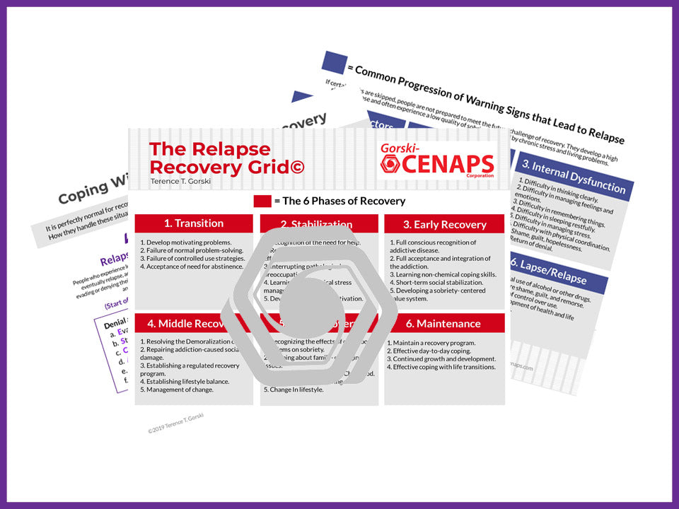 The Relapse Recovery Grid - Handout/Posters