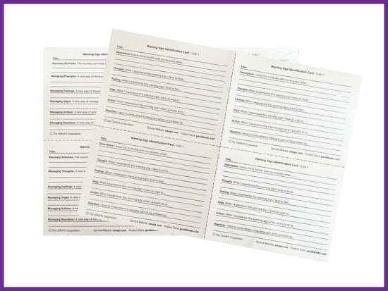 Warning Sign Identification Cards – Gorski Publications